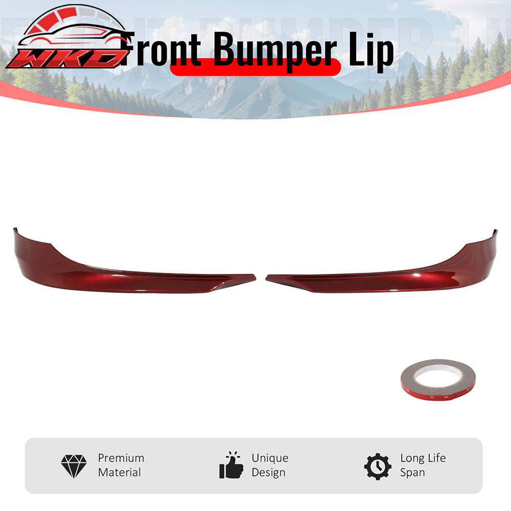 Fits 09-11 E90 LCI OE Painted #A82 Vermillion Red Metallic PP Front Splitter