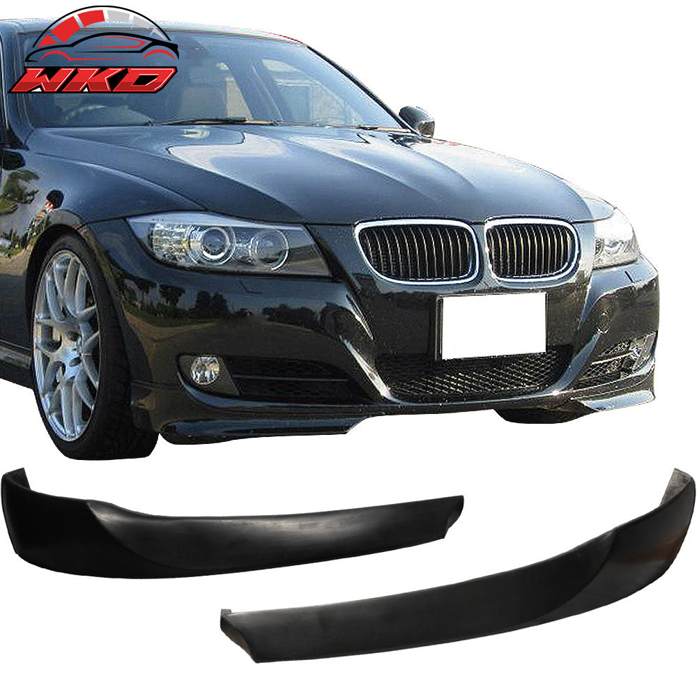 Fits 09-12 E90 3 Series 4Dr Sedan Front Bumper Splitter Lip Spoiler- PU