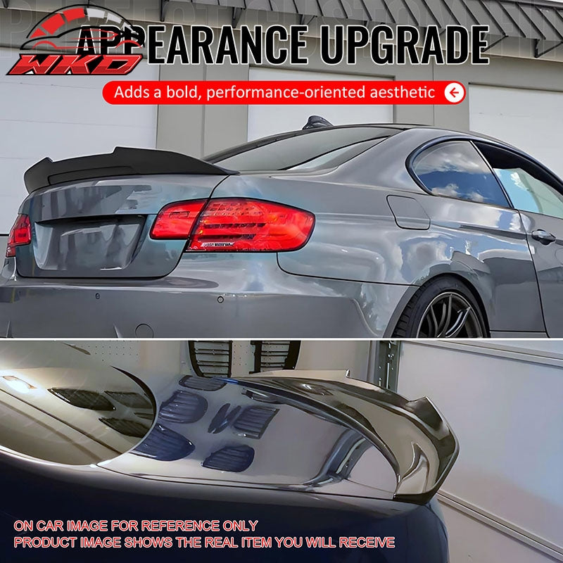 Fits 07-13 BMW E92 3-Series Coupe PSM Style Rear Trunk Spoiler Wing Matte Black
