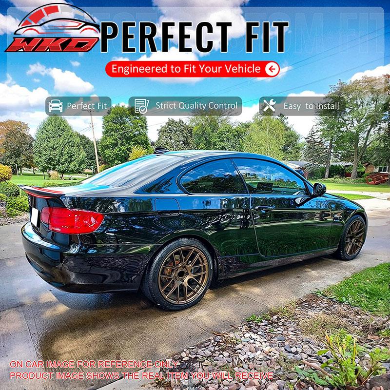 Fits 07-13 BMW E92 3-Series Coupe PSM Style Trunk Spoiler Lip Carbon Fiber Print