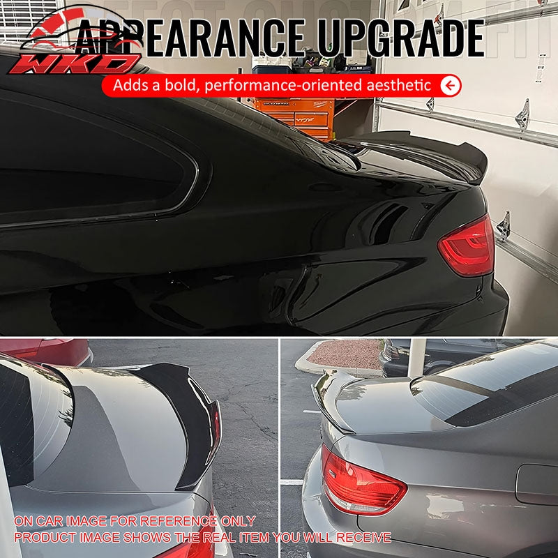 Fits 07-13 BMW E92 3-Series Coupe PSM Style Trunk Spoiler Lip Carbon Fiber Print