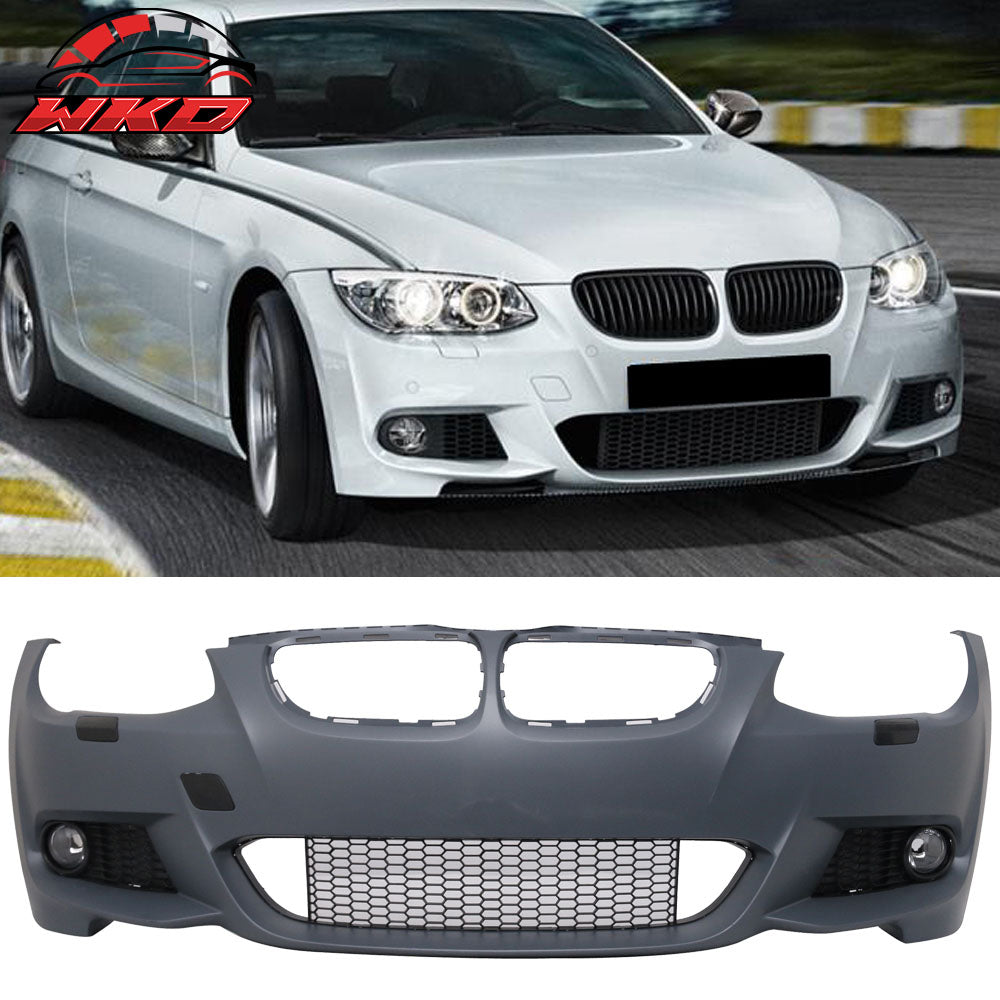 Fits 11-13 BMW E92 LCI M-T Msport Front Bumper Cover Replacement+Fog Lamps