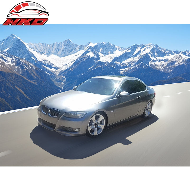 Fits 07-10 BMW E92 E93 3-Series M-Tech Style Front Bumper Lip Unpainted PP