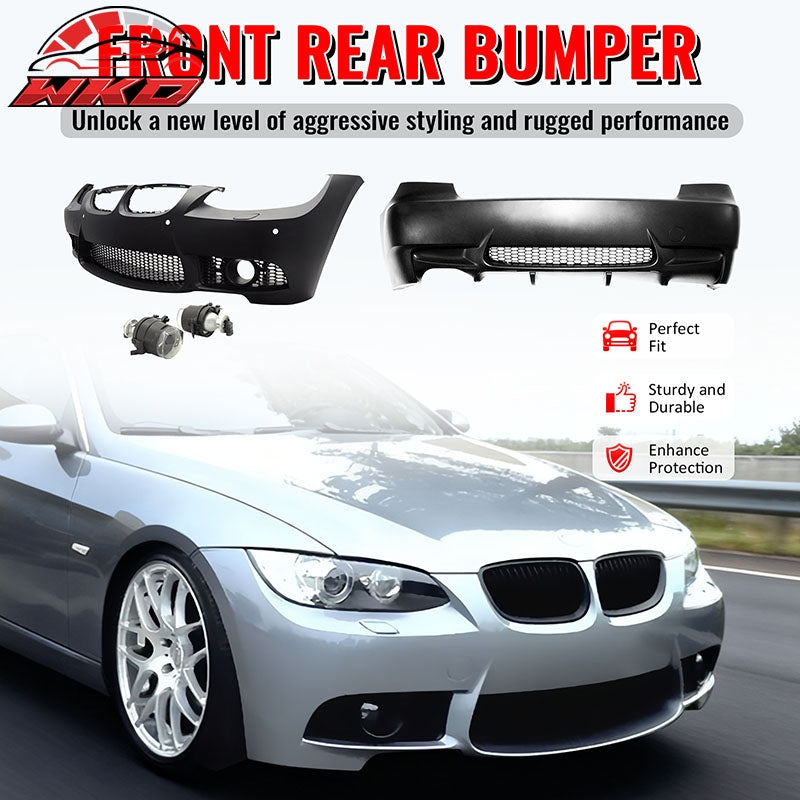 Wholesale 07-10 BMW E92 E93 3 Series M3 Style Fog Lamps Front & Rear Bumper Cover PP - Wikond Auto