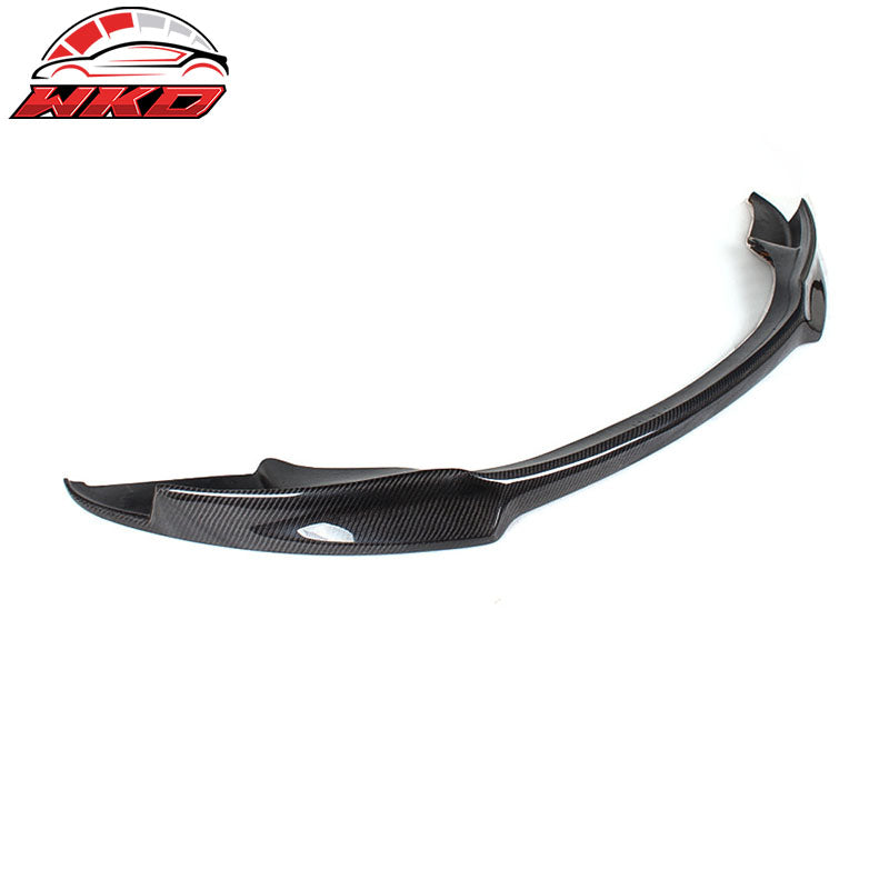 Fits 08-14 BMW E92 M3 3 Series V Style Front Bumper Lip - Matte Carbon Fiber