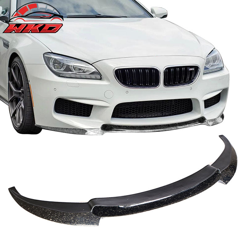 Wholesale 12-17 BMW F06 M6 V Style Front Bumper Lip Spoiler Forged Matte Carbon Fiber - Wikond Auto
