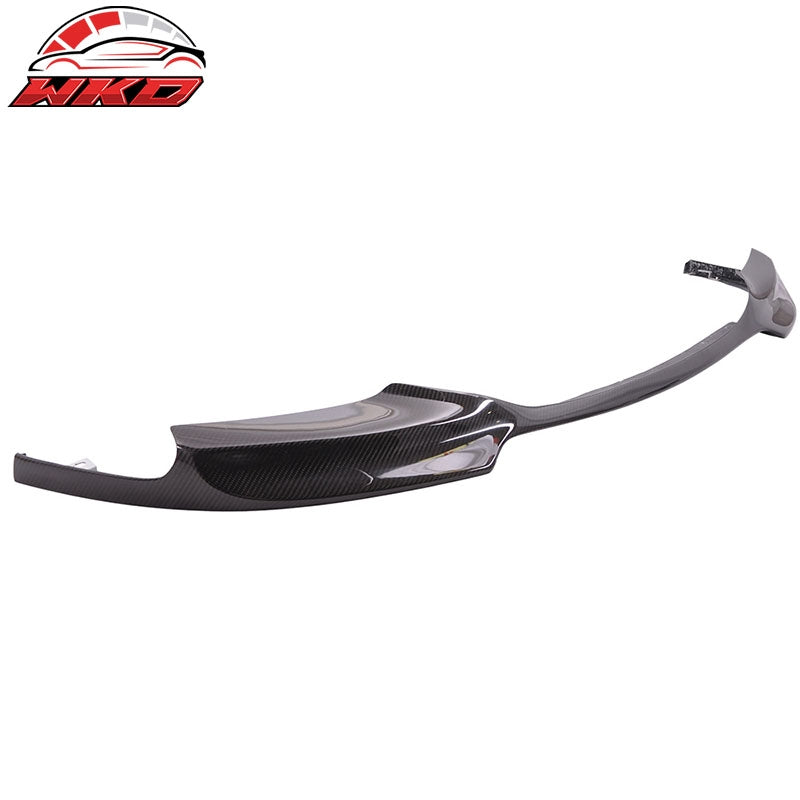 Fits 11-16 BMW F10 5 Series M Sport V Style Front Bumper Lip Matte Carbon Fiber