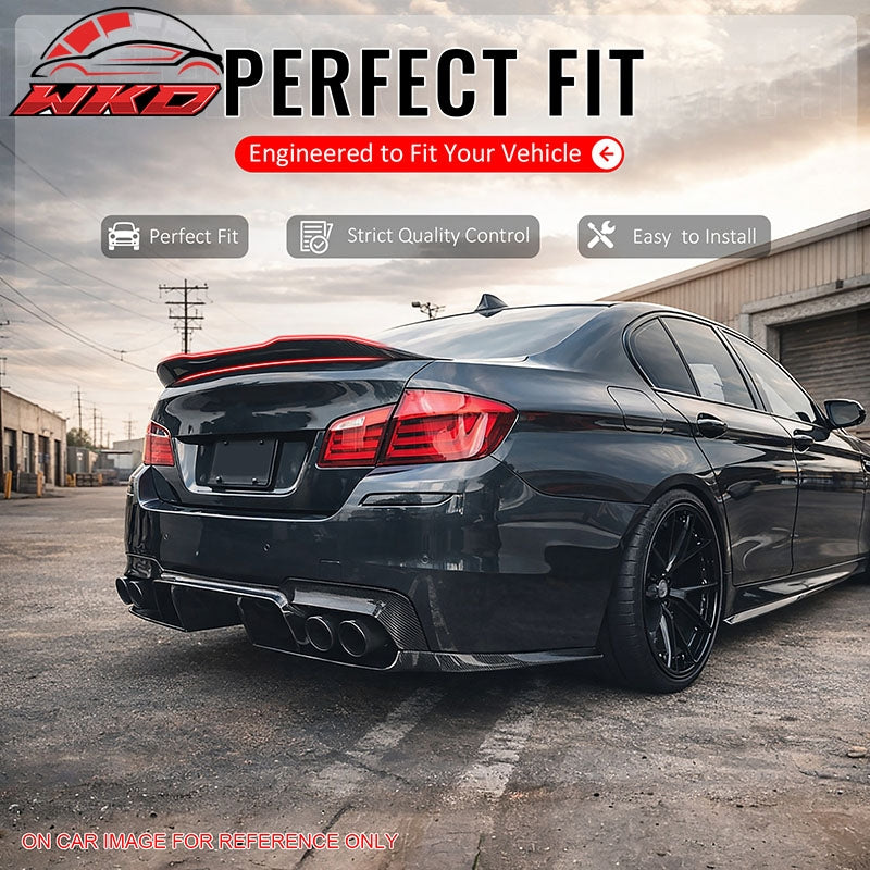 Fits 11-17 BMW F10 5-Series Sedan PSM Style Rear Trunk Spoiler Wing Gloss Black