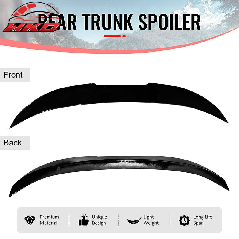 Fits 11-17 BMW F10 5-Series Sedan PSM Style Rear Trunk Spoiler Wing Gloss Black