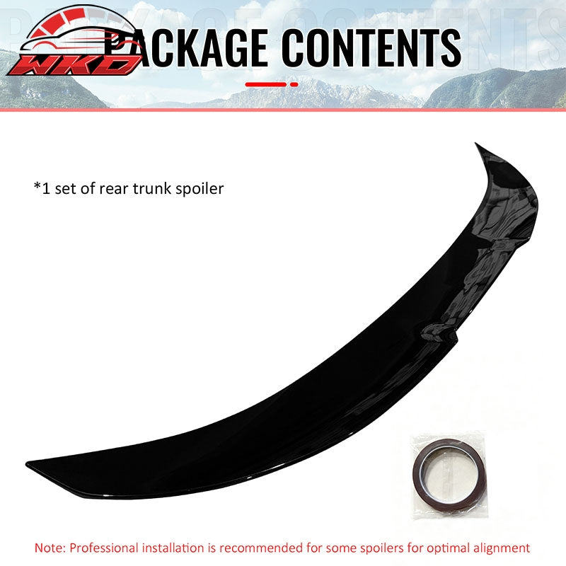 Fits 11-17 BMW F10 5-Series Sedan PSM Style Rear Trunk Spoiler Wing Gloss Black