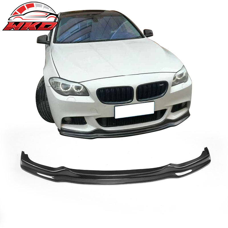 Wholesale 11-16 BMW 5 Series F10 M Sport AK Style Front Bumper Lip Matte Carbon Fiber - Wikond Auto