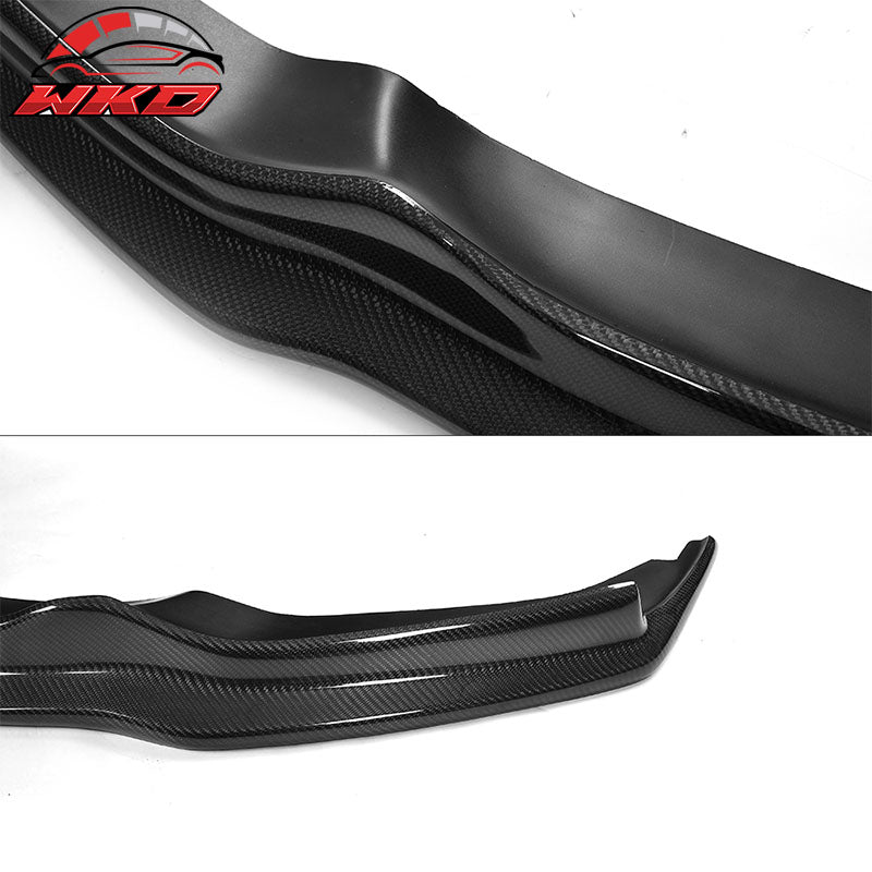 Wholesale 11-16 BMW 5 Series F10 M Sport AK Style Front Bumper Lip Matte Carbon Fiber - Wikond Auto