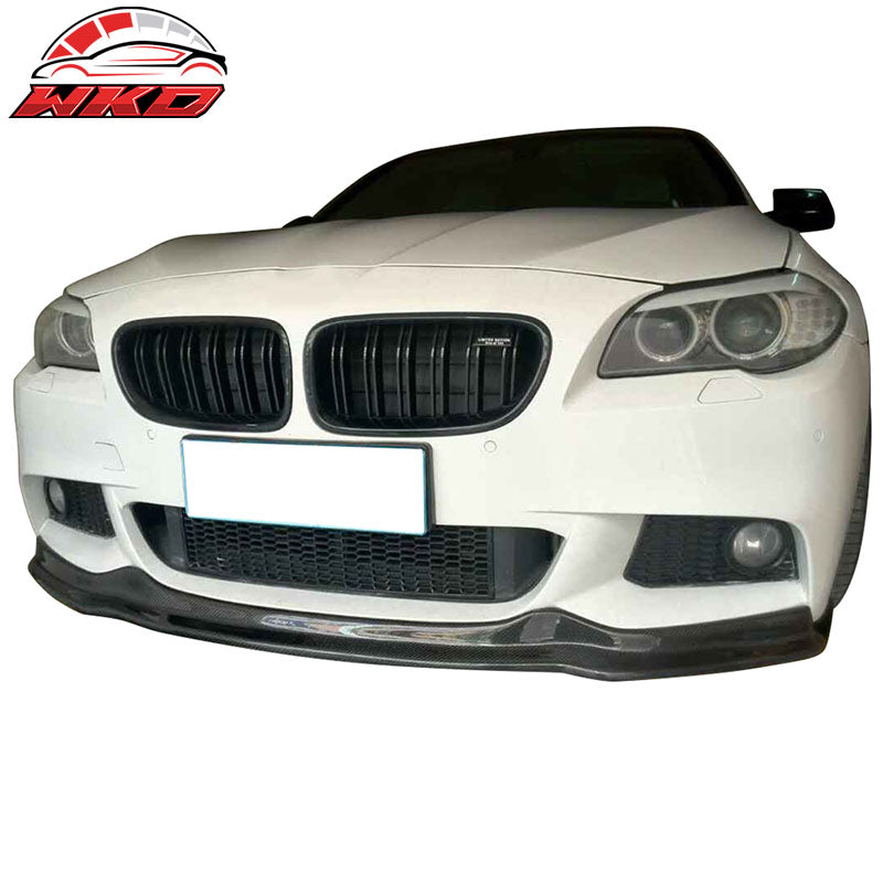 Wholesale 11-16 BMW 5 Series F10 M Sport AK Style Front Bumper Lip Matte Carbon Fiber - Wikond Auto