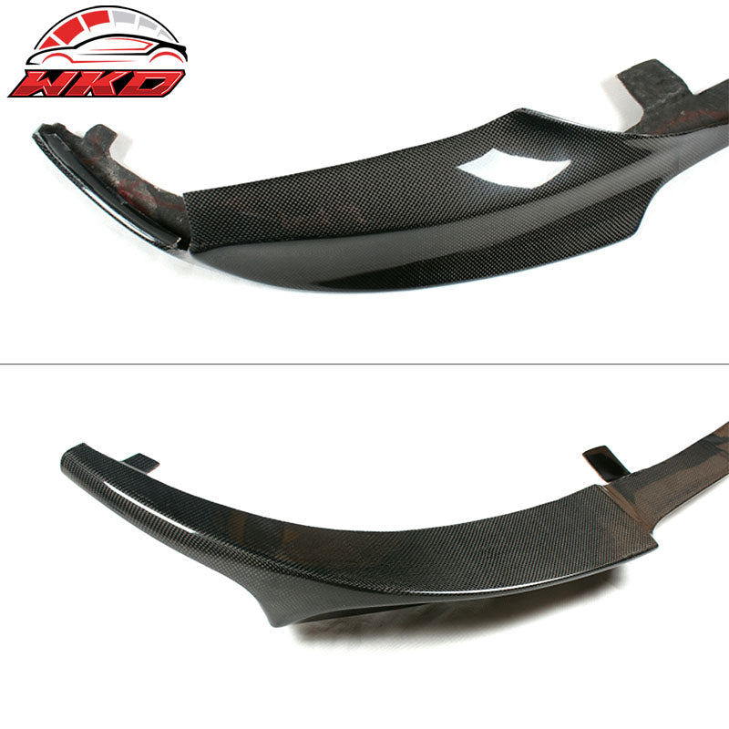 Fits 11-16 BMW 5 Series F10 M Sport V Style Front Bumper Lip Matte Carbon Fiber
