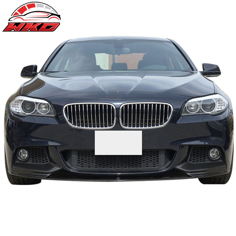 Fits 11-16 BMW F10 5-Series MT M Sport P Style Front Bumper Lip CF