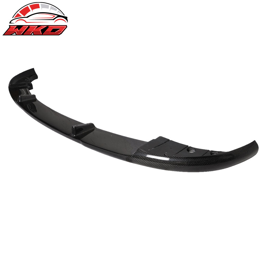 Fits 11-12 BMW F10 5 Series H Style Front Bumper Lip Spoiler Matte Carbon Fiber