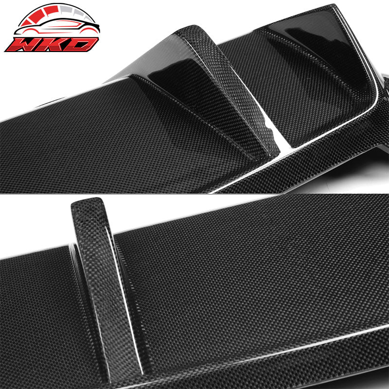 Fits 12-16 BMW 5 Series F10 M5 DTM Style Rear Bumper Diffuser Matte Carbon Fiber