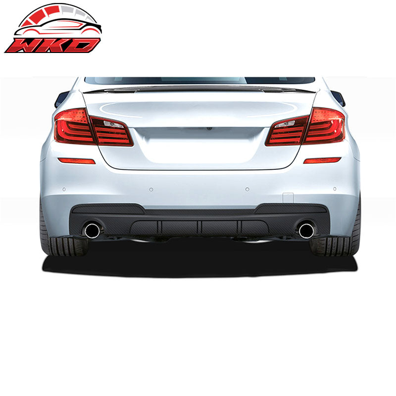 Fits 11-16 BMW F10 M Sport MP Rear Bumper Diffuser Carbon Fiber