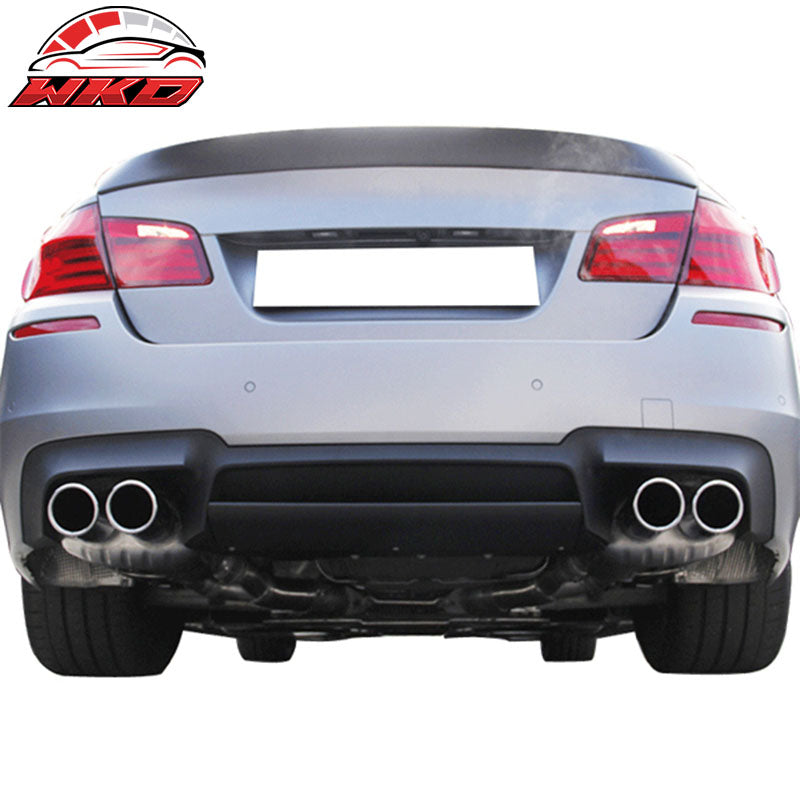 Fits 12-16 BMW F10 M5 RZ Rear Bumper Lip Diffuser Carbon Fiber