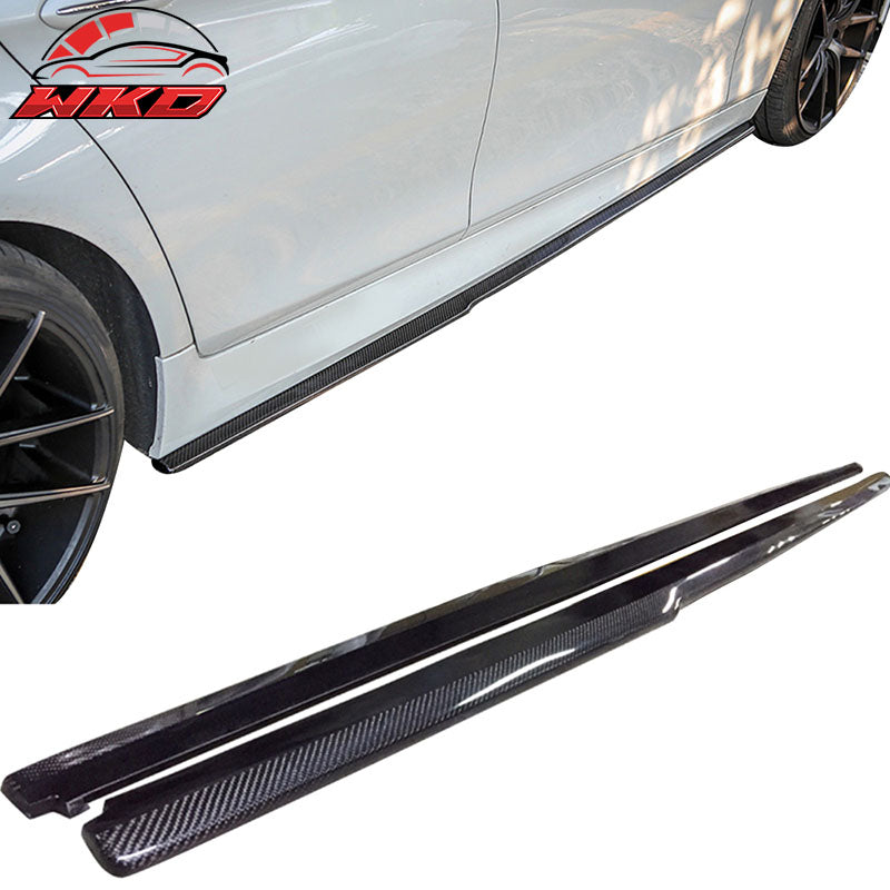 Fits 11-16 BMW F10 5-Series MT M Sport Only DP Style Side Skirts CF