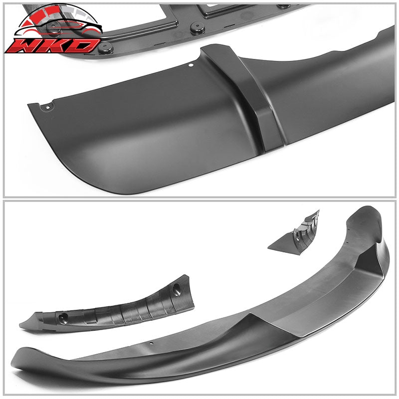 Fits 14-18 BMW F15 X5 M Sport Front Bumper Lip & Rear Diffuser Matte Black - PP