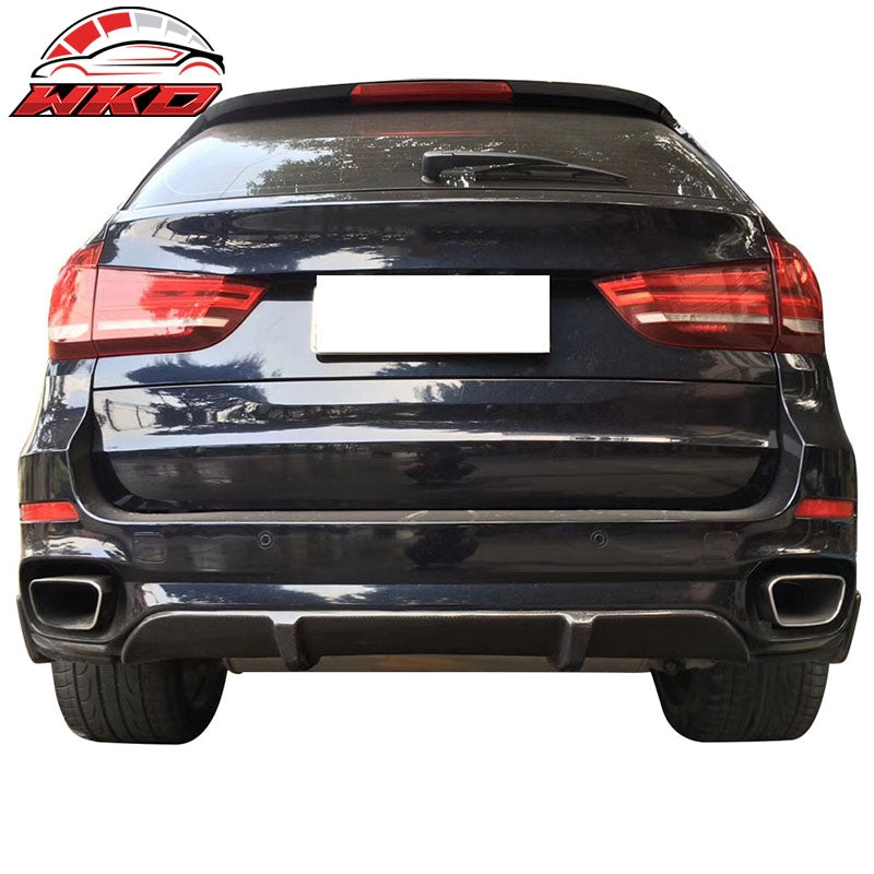 Fits 14-18 BMW F15 X5 MT MP Style 3PC Rear Diffuser - Carbon Fiber