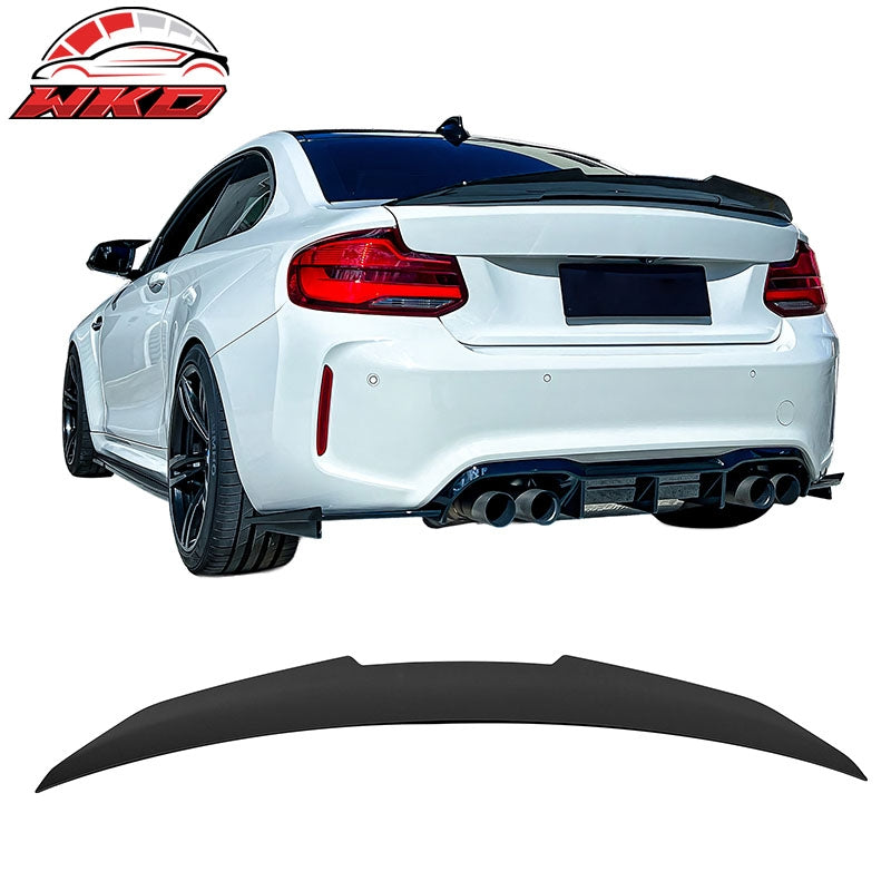 Wholesale 14-21 BMW F22 2-Series F87 M2 Coupe PSM Style Trunk Spoiler Lip Matte Black