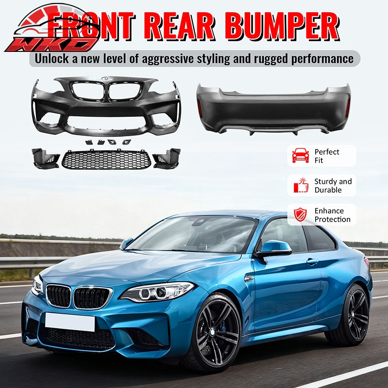 Wholesale 14-21 BMW F22 F23 2 Series M2 Style Front Rear Bumper Cover Replacement PP - Wikond Auto