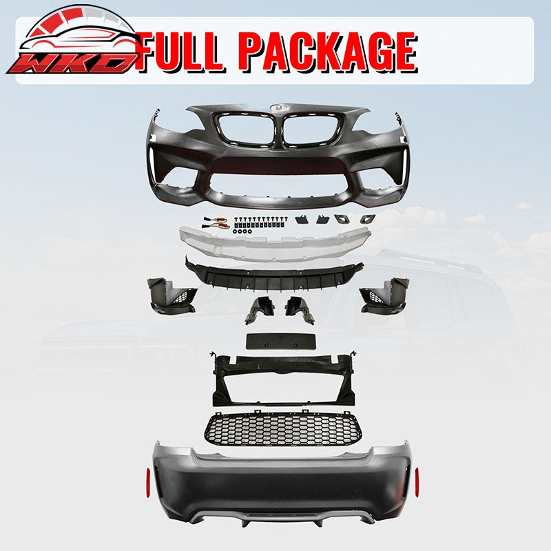 Wholesale 14-21 BMW F22 F23 2 Series M2 Style Front Rear Bumper Cover Replacement PP - Wikond Auto