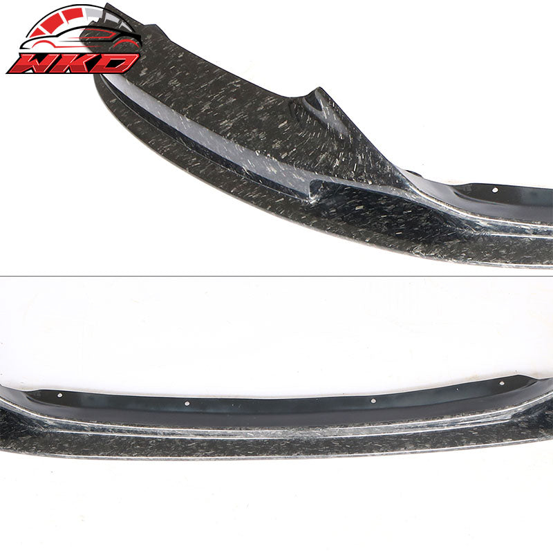Fits 14-21 BMW F22 MSport 3D Style Front Bumper Lip Forged Matte Carbon Fiber