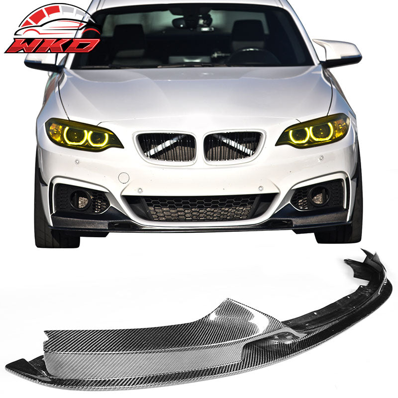 Wholesale 14-21 BMW F22 2 Series M Sport 3D Style Front Bumper Lip Matte Carbon Fiber - Wikond Auto