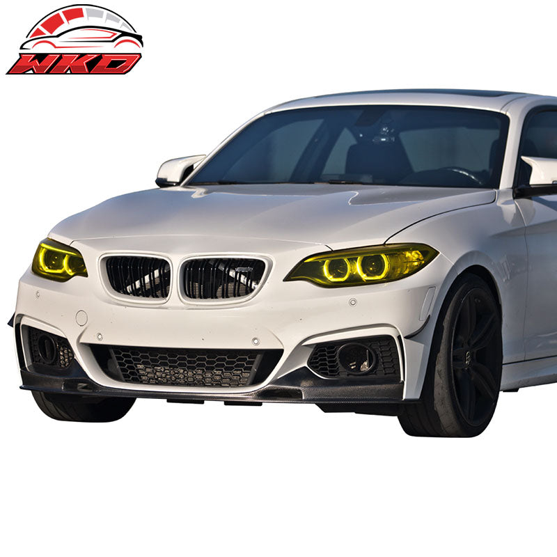 Wholesale 14-21 BMW 2 Series F22 M Sport 3D Style Front Bumper Lip Carbon Fiber - Wikond Auto