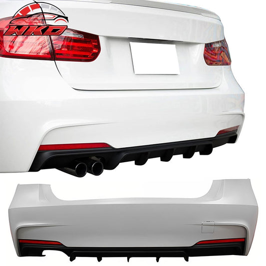 Wholesale 12-18 BMW F30 3-Series M Performance Style Rear Bumper Cover W/Diffuser PP - Wikond Auto