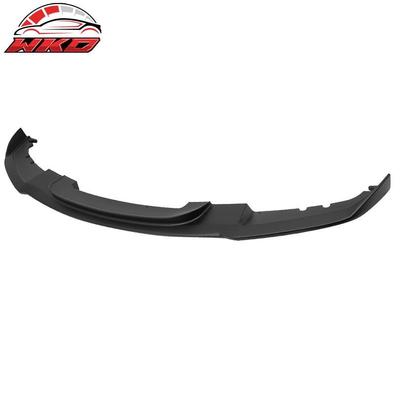 Fits 12-18 BMW F30 3 Series M Sport HM Style Front Bumper Lip Matte Black ABS