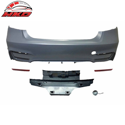 Wholesale 12-18 BMW F30 3 Series Sedan M3 CS Style Rear Bumper Quad Exhaust No PDC - Wikond Auto