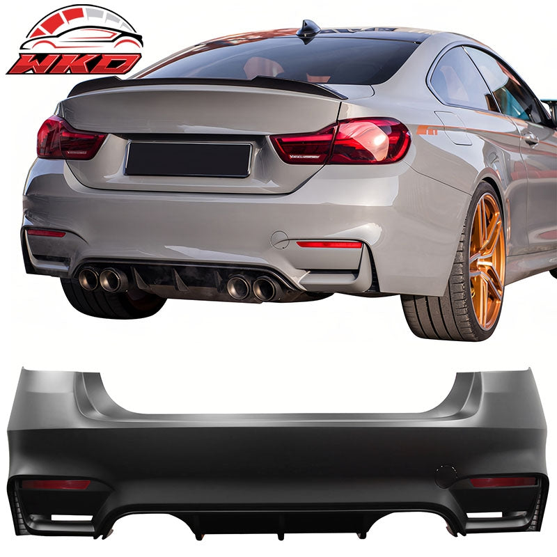 Wholesale 12-19 BMW F30 3-Series Sedan M3 M4 Style Rear Bumper Cover Replacement PP - Wikond Auto