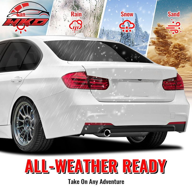 Fits 12-18 BMW F30 F35 3 Series Rear Bumper Cover Replacement W/Diffuser PP