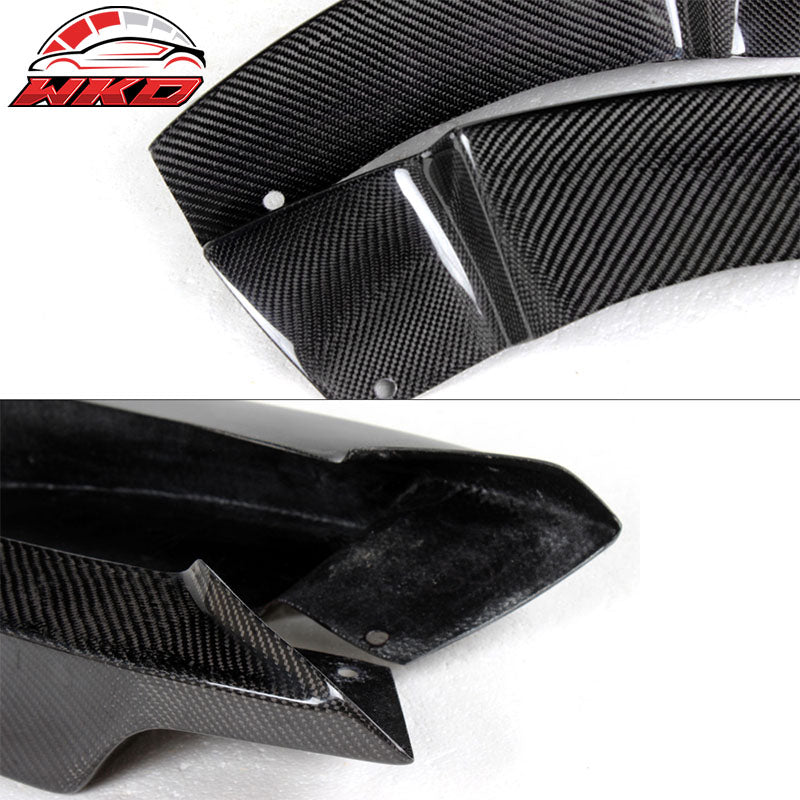 Fits 12-18 BMW 3 Series F30 M Sport MP Style Front Bumper Lip Matte Carbon Fiber