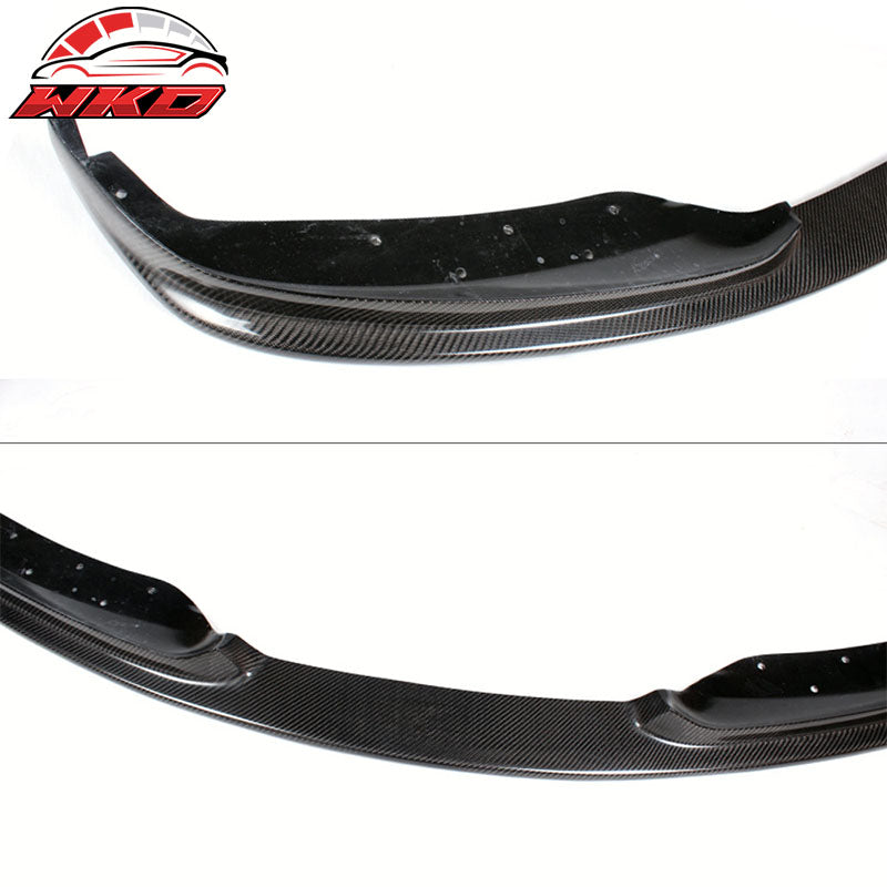 Fits 12-15 BMW F30 Standard Bumper H Style Front Lip Carbon Fiber