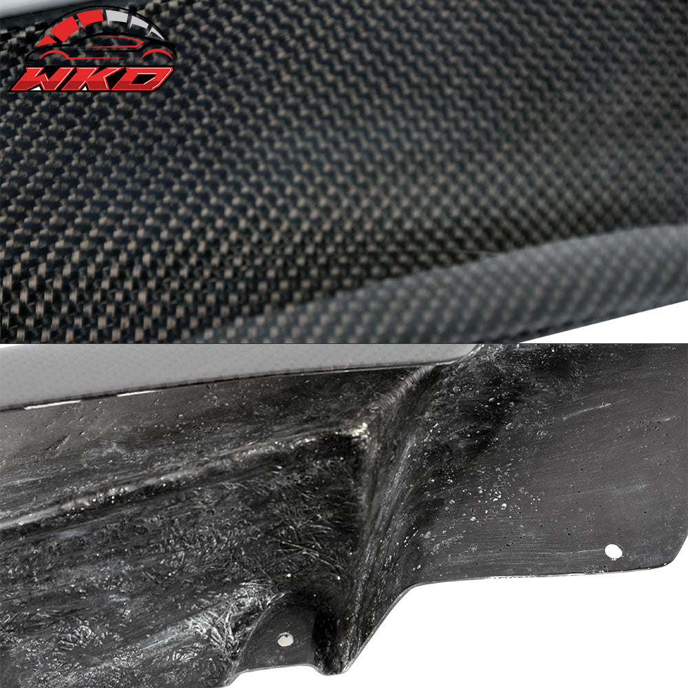 Fits 12-18 BMW F30 Sedan M-Sport Only Front Lip Splitters - Matte Carbon Fiber