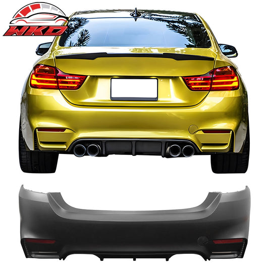Wholesale 14-20 BMW F32 4 Series 420i 428i M4 Style Rear Bumper Cover Replacement PP - Wikond Auto