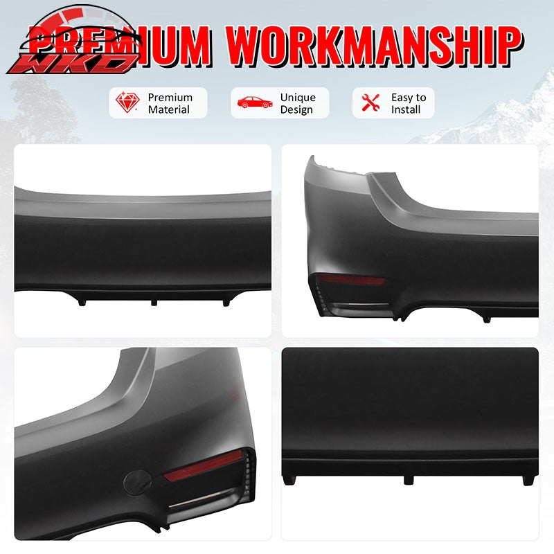 Fits 14-20 BMW F32 4 Series 420i 428i M4 Style Rear Bumper Cover Replacement PP