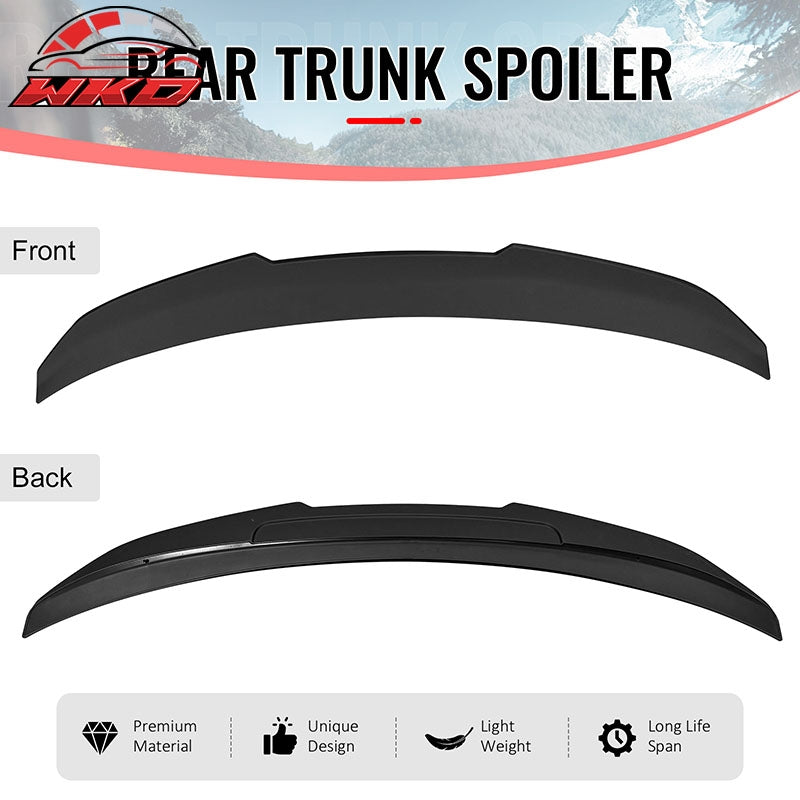 Fits 14-20 BMW F32 4-Series Coupe PSM Style Rear Trunk Spoiler Wing Matte Black