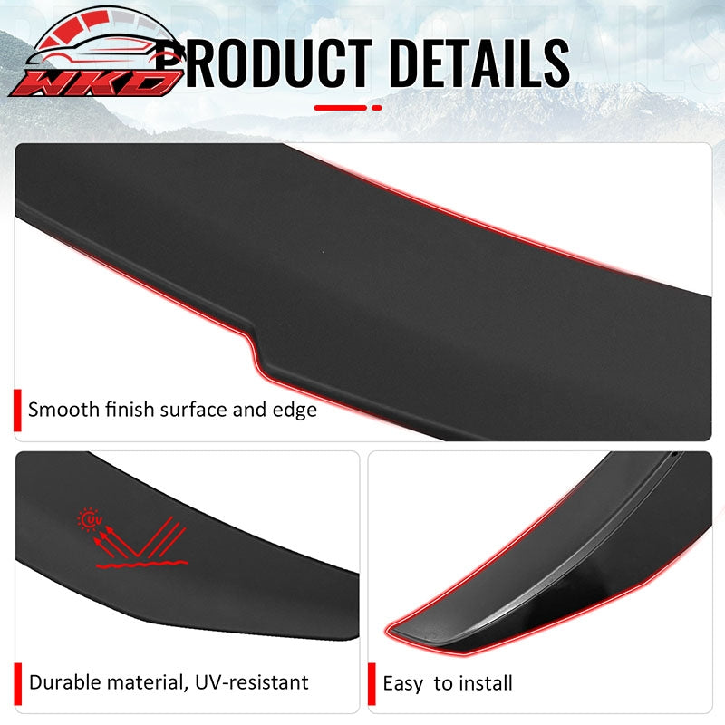 Fits 14-20 BMW F32 4-Series Coupe PSM Style Rear Trunk Spoiler Wing Matte Black