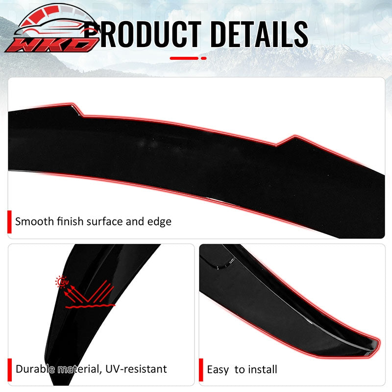 Fits 14-20 BMW F32 4-Series Coupe PSM Style Rear Trunk Spoiler Wing Gloss Black