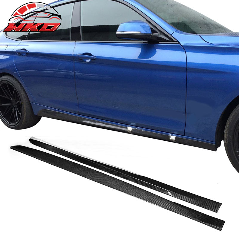 Fits 14-18 BMW 3-Series F34 GT M Sport JC Style Side Skirts Matte Carbon Fiber