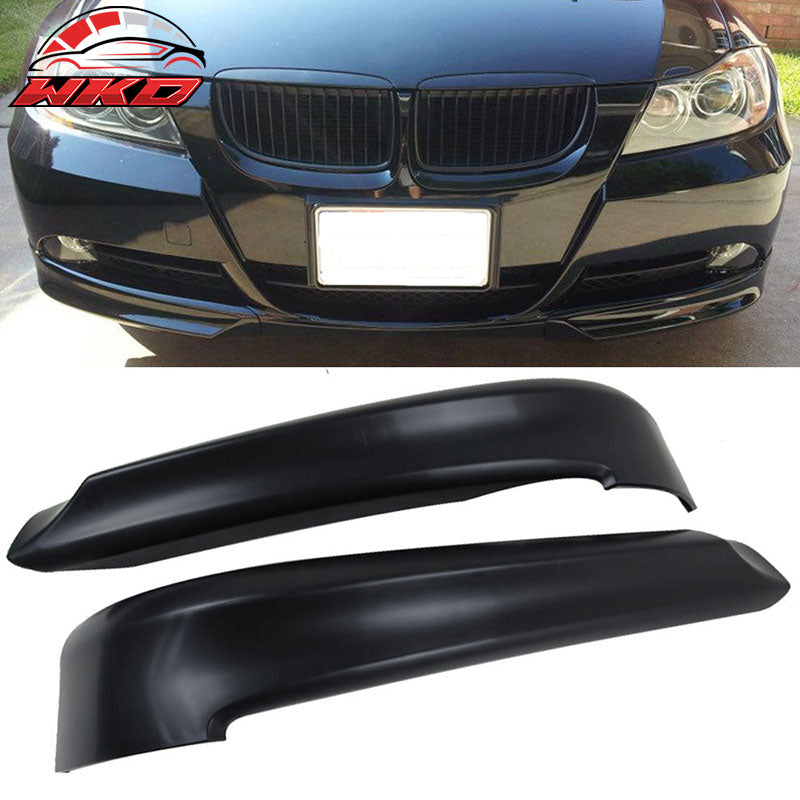 Fits 05-08 BMW E90 3-Series OE Style Front Bumper Lip Chin Spoiler PP Unpainted