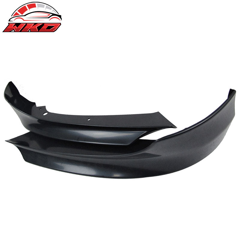 Fits 09-12 BMW E90 3-Series OE Style 2PC Front Bumper Lip Splitters PP Unpainted