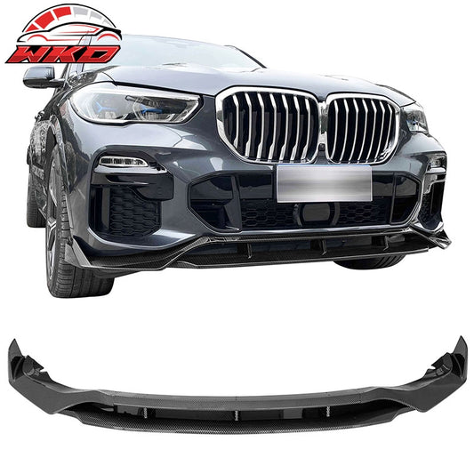 Wholesale 19-23 BMW G05 X5 M Sport IKON Style Front Lip 4PC ABS - Carbon Fiber Print