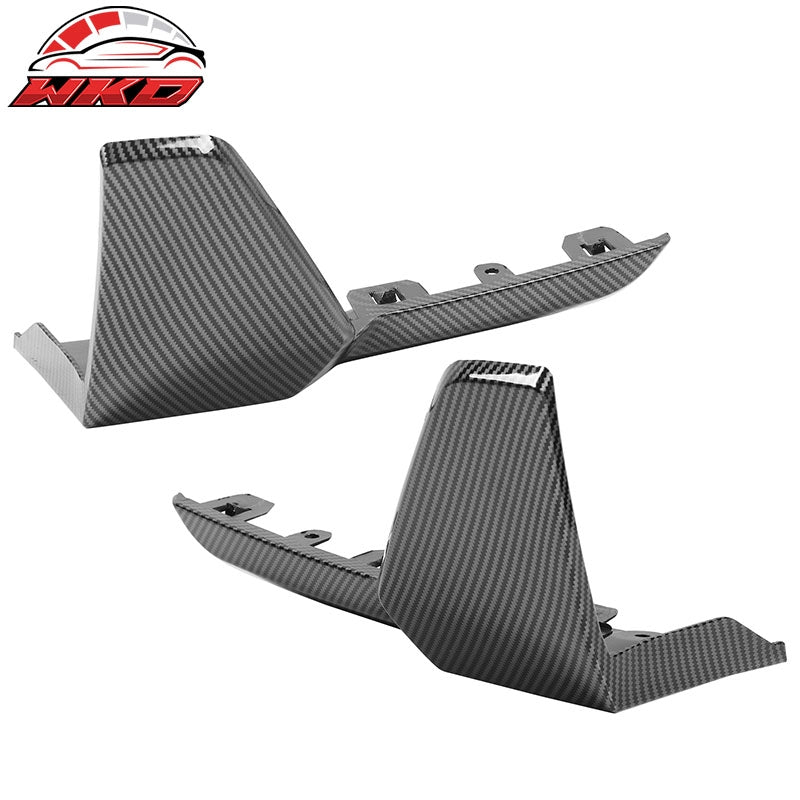 Fits 19-26 BMW G05 X5 M Sport MP Style 2PC Rear Bumper Aprons Carbon Fiber Print